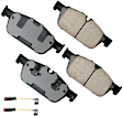 2015 Mercedes Benz GL450 - Front and Rear Ceramic Brake Pad Set, 3.0L 6Cyl, Contents Includes Electronic Wear Sensor and Premium Stainless Hardware; OE Pad Material is Ceramic