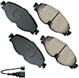 SET-AKEUR1760-B Front and Rear Ceramic Brake Pad Set