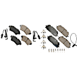 SET-AKEUR1894-A Front and Rear Ceramic Brake Pad Set