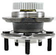 2-Wheel Set Rear, Driver and Passenger Side Wheel Hubs, With Bearing, 47-teeth tone ring; 3.07 in. ABS Tone Ring Diameter