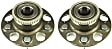 2-Wheel Set Rear, Driver and Passenger Side Wheel Hubs, With Bearing, ABS tone ring and wheel studs