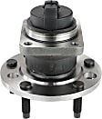 2-Wheel Set Front, Driver and Passenger Side Wheel Hubs, With Bearing, With Sensor, RWD