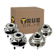 Front and Rear, Driver and Passenger Side Wheel Hub, 5 Lugs, With Bearing,, 3.5L, 6Cyl