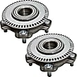 2-Wheel Set Front, Driver and Passenger Side Wheel Hubs, With Bearing, 53-teeth tone ring