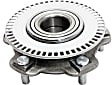 2-Wheel Set Front, Driver and Passenger Side Wheel Hubs, With Bearing, 53-teeth tone ring
