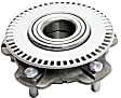 2-Wheel Set Front, Driver and Passenger Side Wheel Hubs, With Bearing, 53-teeth tone ring