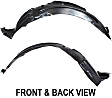 Front, Driver and Passenger Side, Fender Liner