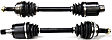 Front, Driver and Passenger Side Axle Assembly - New Set of 2