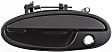 Front, Driver and Passenger Side Smooth Black Exterior Door Handle, With Key Hole