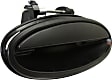 Front and Rear, Driver and Passenger Side Exterior Door Handles, Smooth Black, Front Driver and Passenger Side - With Key Hole; Rear Driver and Passenger Side - Without Key Hole
