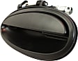 Front and Rear, Driver and Passenger Side Exterior Door Handles, Smooth Black, Front Driver and Passenger Side - With Key Hole; Rear Driver and Passenger Side - Without Key Hole