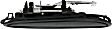 Front and Rear, Driver and Passenger Side Exterior Door Handles, Smooth Black, Front Driver and Passenger Side - With Key Hole; Rear Driver and Passenger Side - Without Key Hole