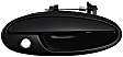 Front and Rear, Driver and Passenger Side Exterior Door Handles, Smooth Black, Front Driver and Passenger Side - With Key Hole; Rear Driver and Passenger Side - Without Key Hole