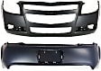 2011 Chevrolet Malibu - Sedan Front and Rear Primed Bumper Cover