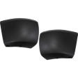 Front, Driver and Passenger Side Bumper End, Textured Plastic