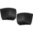 Front, Driver and Passenger Side Bumper End, Textured Plastic CAPA Certified