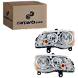 2008 Chrysler Town & Country - Driver and Passenger Side Halogen Headlight, With bulb(s), OE Replacement