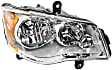 2008 Chrysler Town & Country - Driver and Passenger Side Halogen Headlight, With bulb(s), OE Replacement