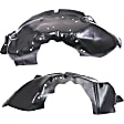 Front, Driver and Passenger Side, Outer Section, Fender Liner, RWD