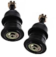 Front, Driver and Passenger Side, Upper Ball Joints, Non-Adjustable, Press-in Type, Includes Nut