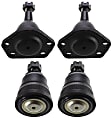 Front, Driver and Passenger Side, Upper and Lower Ball Joints