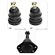 Front, Driver and Passenger Side, Upper and Lower Ball Joint