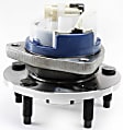 Front, Driver and Passenger Side Wheel Hub, 5 Lugs, With Bearing, With Sensor