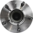 Front, Driver and Passenger Side Wheel Hub, 5 Lugs, With Bearing, With Sensor