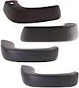 Front and Rear, Driver and Passenger Side Interior Door Handles, Textured Black, Without Door Lock Hole
