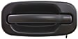 2007 Chevrolet Silverado 3500 Classic - Front, Driver and Passenger Side Smooth Black Exterior Door Handle, Driver Side - With Key Hole; Passenger Side - Without Key Hole, Old Body Style
