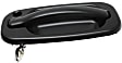 2007 Chevrolet Silverado 3500 Classic - Front, Driver and Passenger Side Smooth Black Exterior Door Handle, Driver Side - With Key Hole; Passenger Side - Without Key Hole, Old Body Style