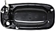 2007 Chevrolet Silverado 3500 Classic - Front, Driver and Passenger Side Smooth Black Exterior Door Handle, Driver Side - With Key Hole; Passenger Side - Without Key Hole, Old Body Style
