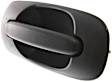 Rear, Driver and Passenger Side Textured Black Exterior Door Handle, Without Key Hole