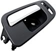 2012 GMC Sierra 1500 SL - Front and Rear, Driver and Passenger Side Chrome Lever with Black Bezel Interior Door Handle, Without Door Lock Hole, Crew Cab Pickup