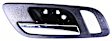 2012 GMC Sierra 1500 SL - Front and Rear, Driver and Passenger Side Chrome Lever with Black Bezel Interior Door Handle, Without Door Lock Hole, Crew Cab Pickup