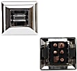 1990 Chevrolet Caprice Base - Front or Rear, Driver and Passenger Side Window Switch, Chrome, 1 Button
