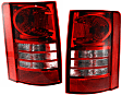 Driver and Passenger Side Halogen Tail Light, With bulb(s), OE Replacement, CAPA Certified