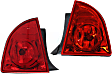 Driver and Passenger Side, Outer Halogen Tail Light, With bulb(s), OE Replacement