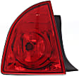 Driver and Passenger Side, Outer Halogen Tail Light, With bulb(s), OE Replacement
