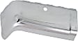 Rear, Driver and Passenger Side Bumper End, Chrome Steel