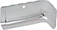 Rear, Driver and Passenger Side Bumper End, Chrome Steel
