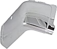 Rear, Driver and Passenger Side Bumper End, Chrome Steel