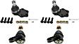 Front, Driver and Passenger Side, Upper and Lower Ball Joints