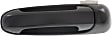 2002-2009 Dodge Ram 1500 - Front and Rear, Driver and Passenger Side Smooth Black Exterior Door Handle, Front Driver Side - With Key Hole; Front Passenger Side and Rear Driver and Passenger Side - Without Key Hole