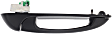 2002-2009 Dodge Ram 1500 - Front and Rear, Driver and Passenger Side Smooth Black Exterior Door Handle, Front Driver Side - With Key Hole; Front Passenger Side and Rear Driver and Passenger Side - Without Key Hole