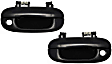 2001 Dodge Ram 1500 - Front, Driver and Passenger Side Smooth Black Exterior Door Handle, With Key Hole, Old Body Style