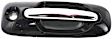 2007 Chrysler Town & Country - Front, Driver and Passenger Side Chrome Lever with Smooth Black Bezel Exterior Door Handle, With Key Hole