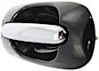 2007 Chrysler Town & Country - Front, Driver and Passenger Side Chrome Lever with Smooth Black Bezel Exterior Door Handle, With Key Hole