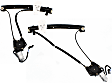 Front, Driver and Passenger Side Window Regulators, Power, With Motor