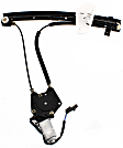 Front, Driver and Passenger Side Window Regulators, Power, With Motor